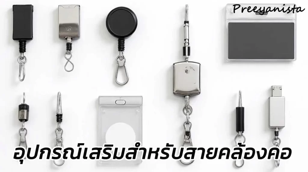 อุปกรณ์เสริมสำหรับสายคล้องคอ สายคล้องบัตร